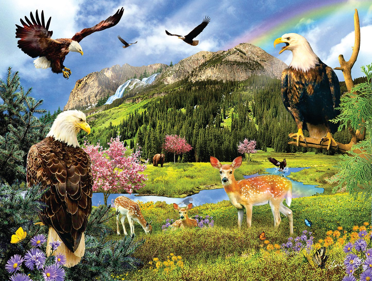 Eagle Valley 1000 pc  Jigsaw Puzzle 35019