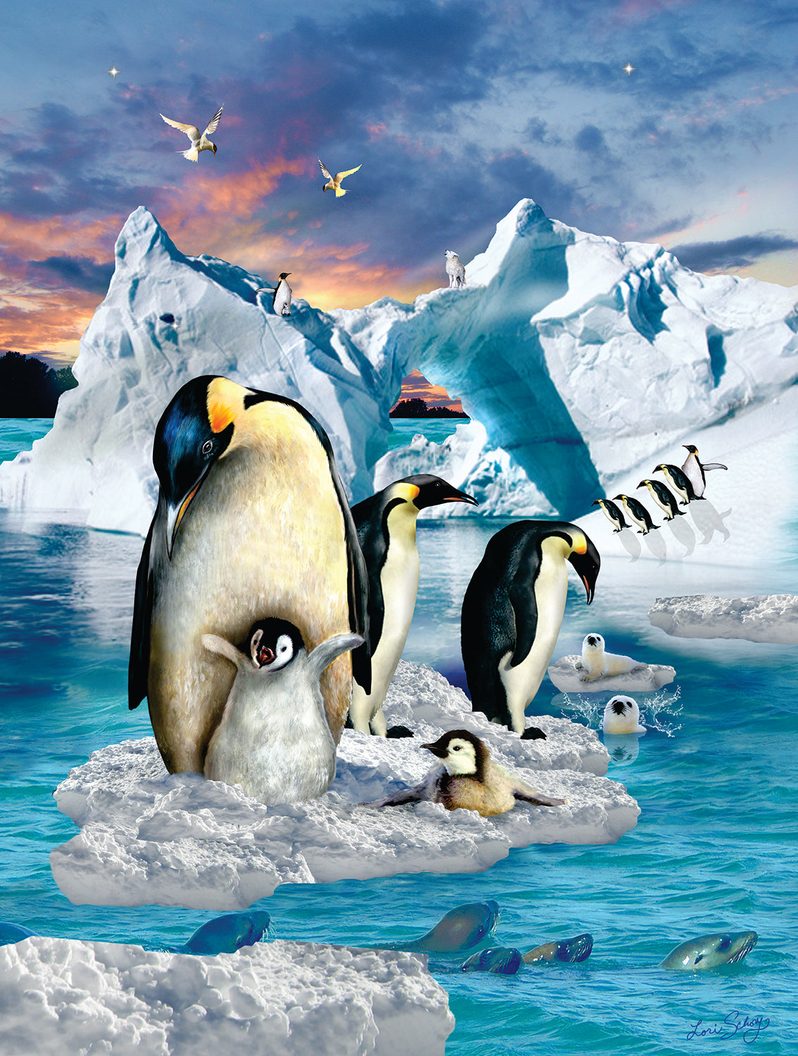 Penguin Colony 500 pc  Jigsaw Puzzle 35149