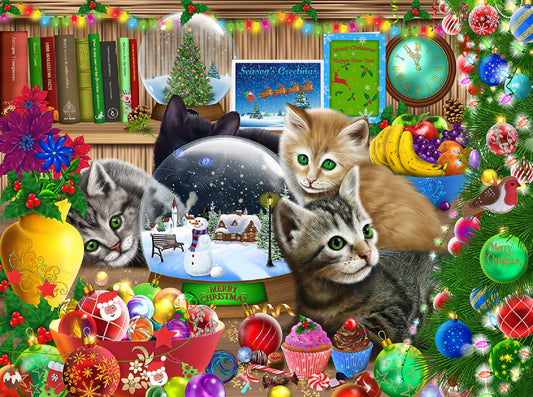 Snow Globe Kitten 1000 pc  Jigsaw Puzzle 39230