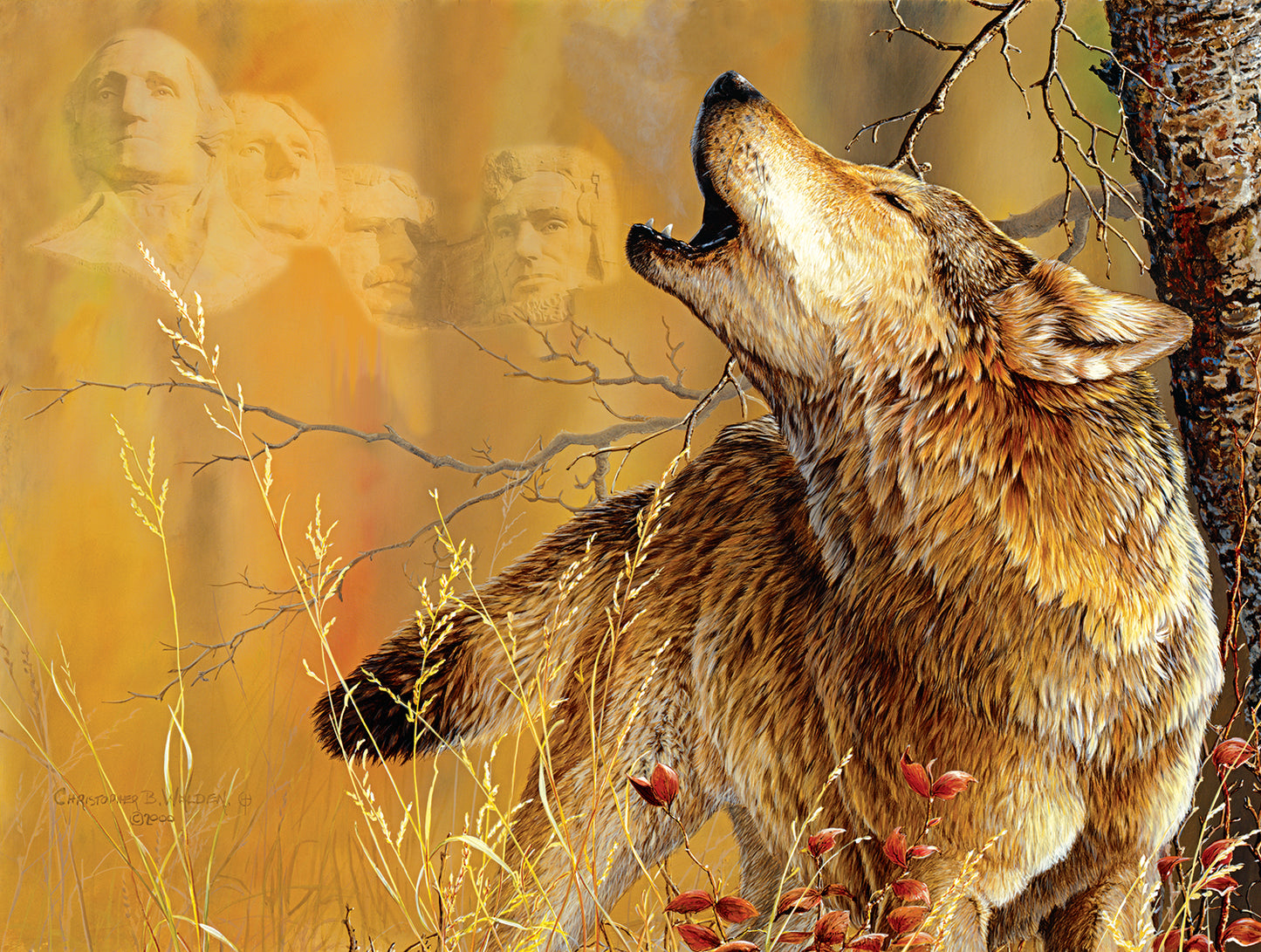Rushmore Wolf 500 pc  Jigsaw Puzzle 56440