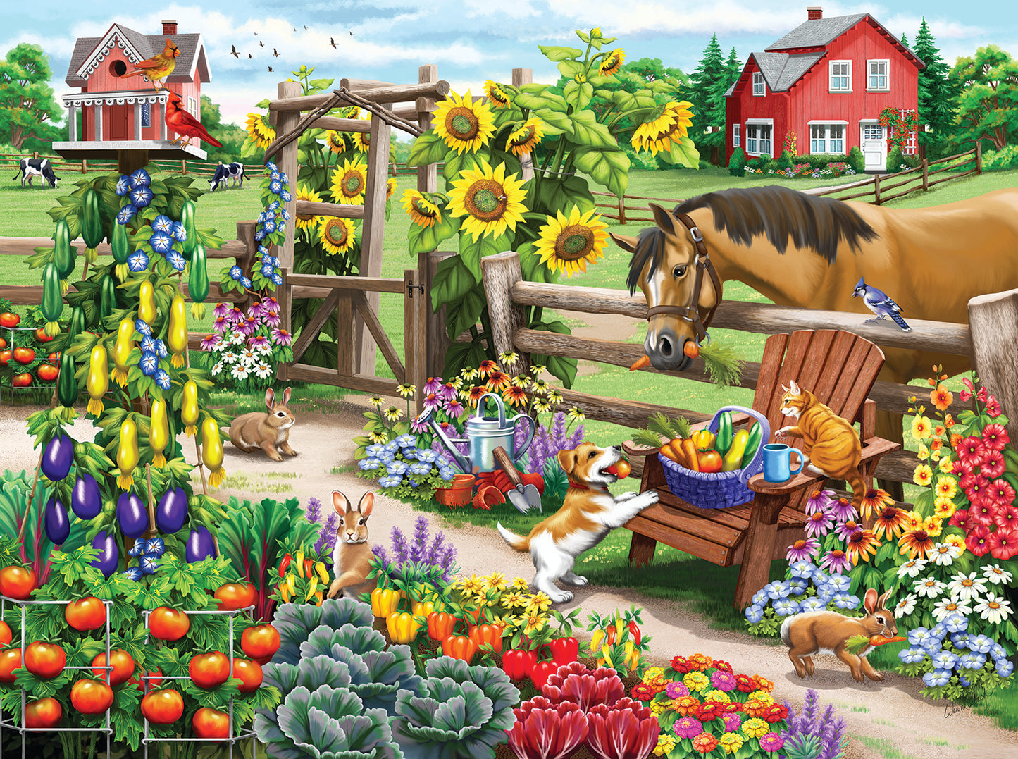Sharing a Snack 1000 pc  Jigsaw Puzzle 63031
