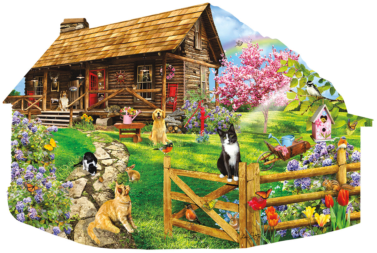 Mountain Spring 1000 pc Special Shape Jigsaw Puzzle 97044