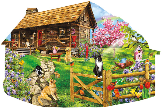 Mountain Spring 1000 pc Special Shape Jigsaw Puzzle 97044