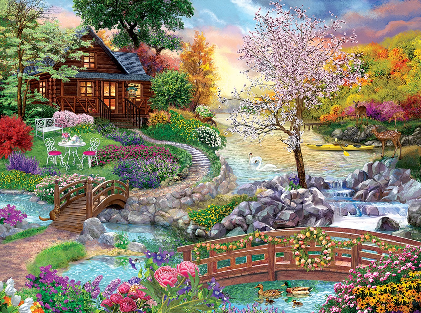 Spring Stream 1000 pc  Jigsaw Puzzle 31720