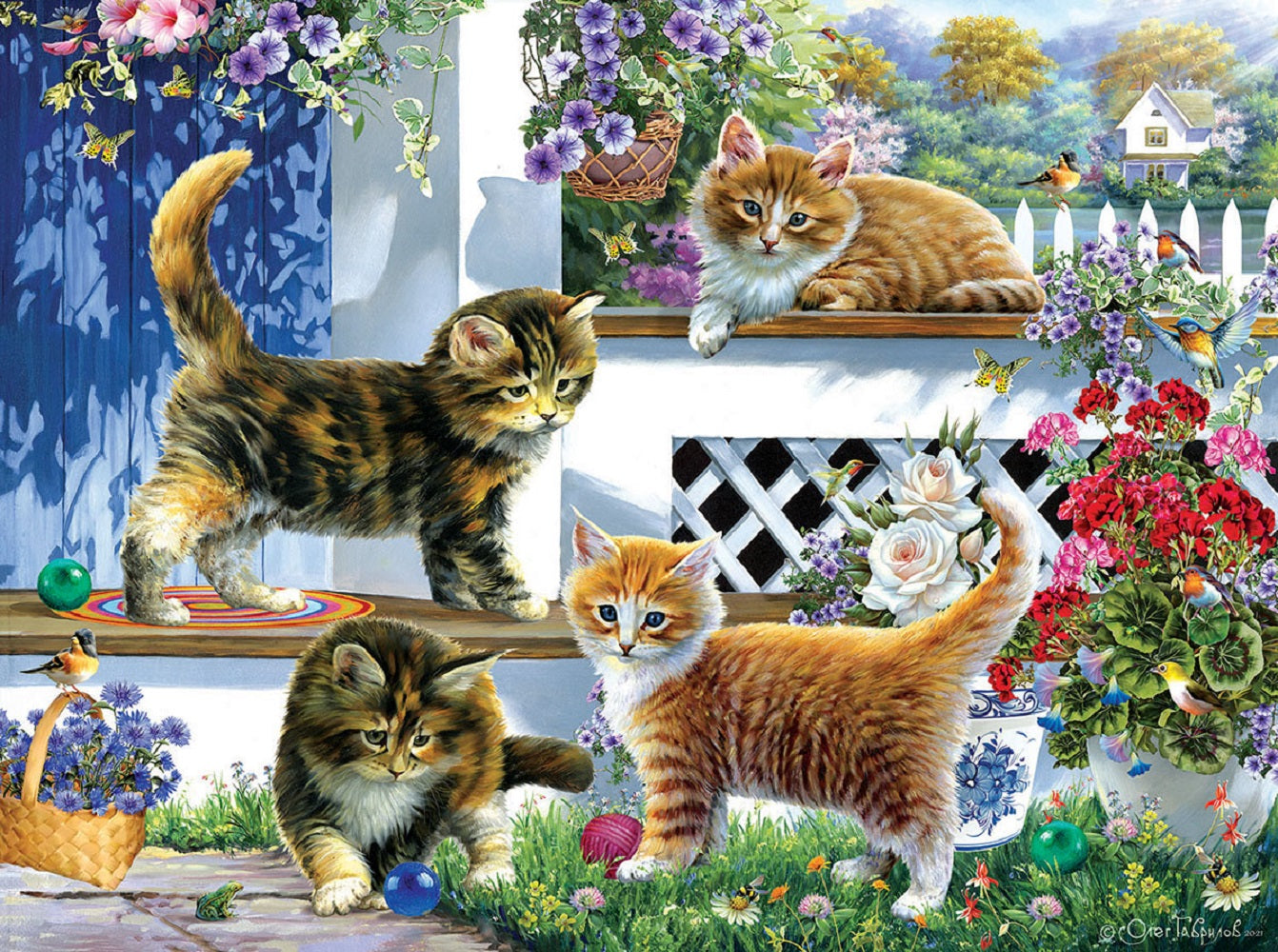 Sunny Veranda 500 pc  Jigsaw Puzzle 61930