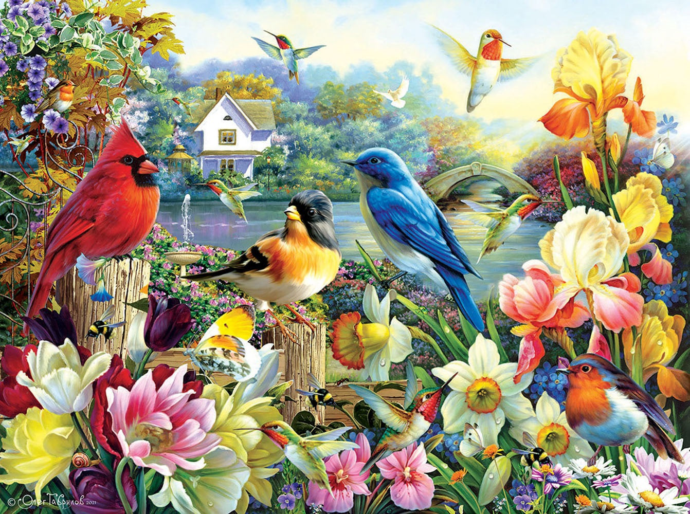 Golden Irises 1000 pc  Jigsaw Puzzle 61925