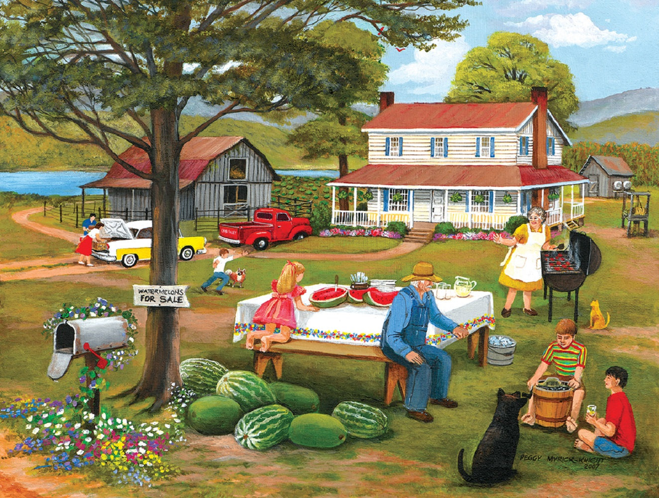 Family Cookout 300 pc  Jigsaw Puzzle 22143