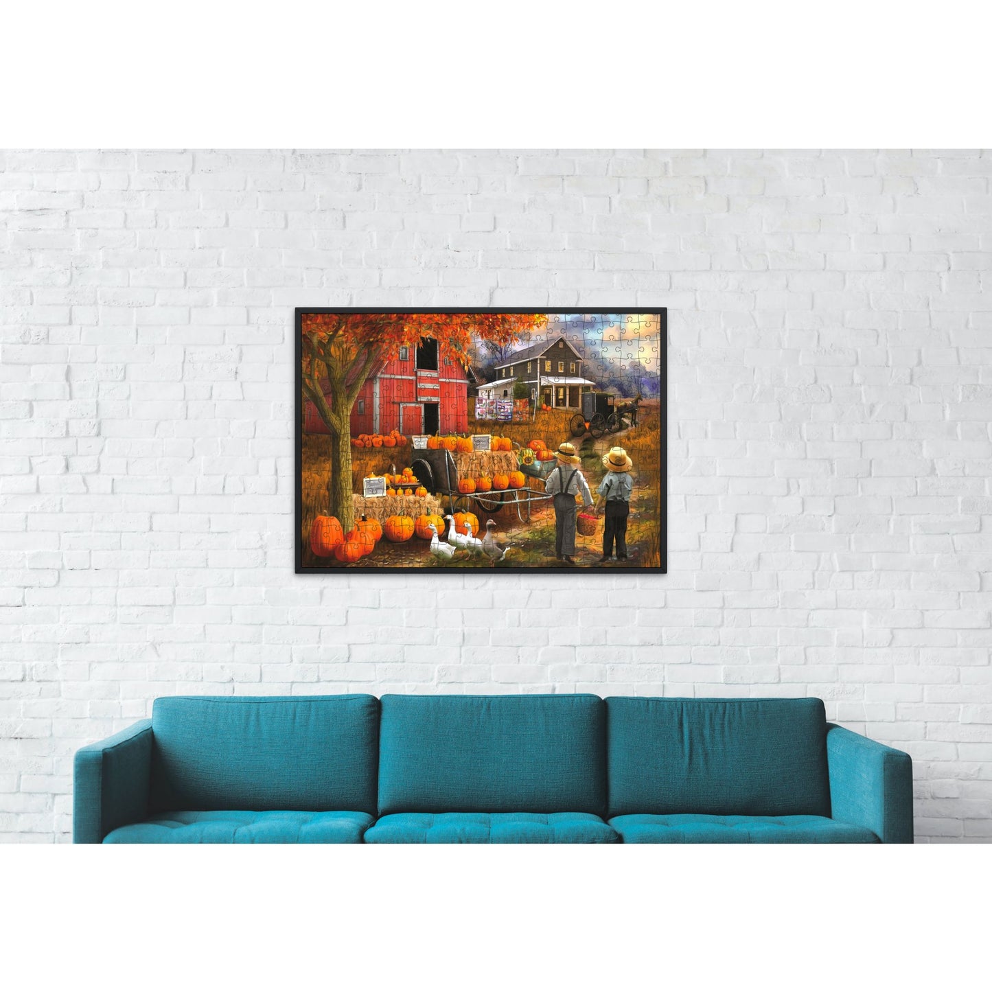 Amish Pumpkin Patch 300 pc  Jigsaw Puzzle 23041
