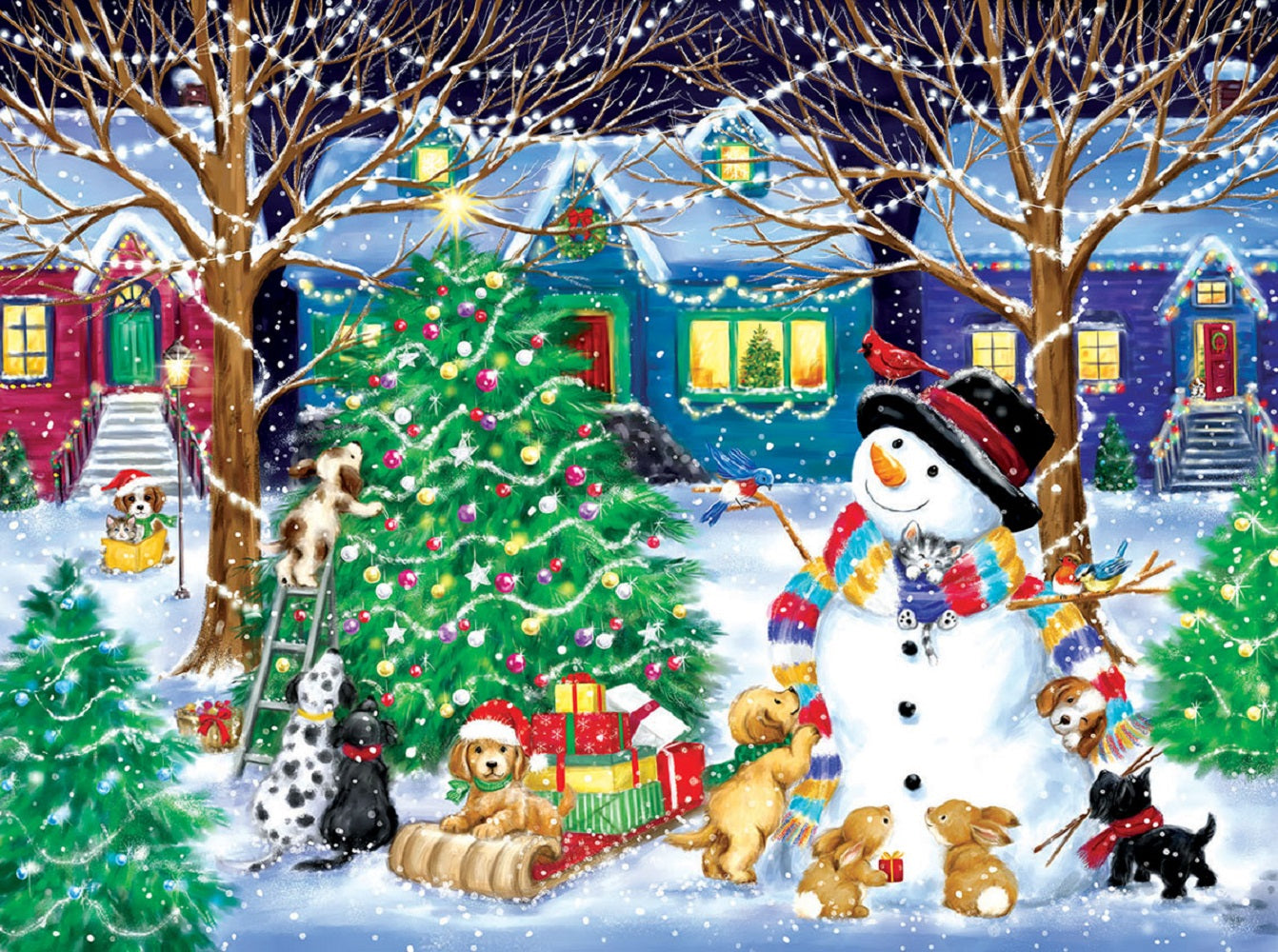 Christmas Street 1000 pc  Jigsaw Puzzle 35333