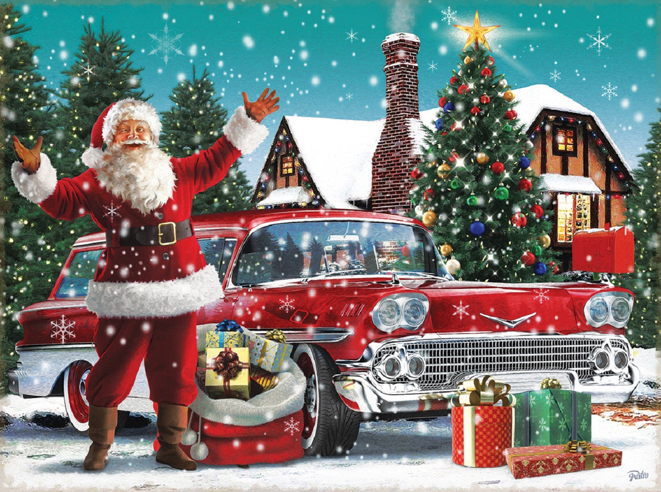 Santa's New Ride 1000 pc  Jigsaw Puzzle 42247