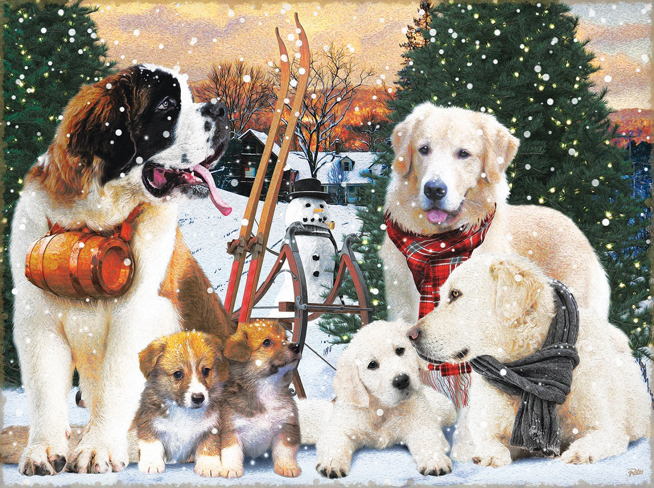 Winter Sportsmen 300 pc  Jigsaw Puzzle 42265
