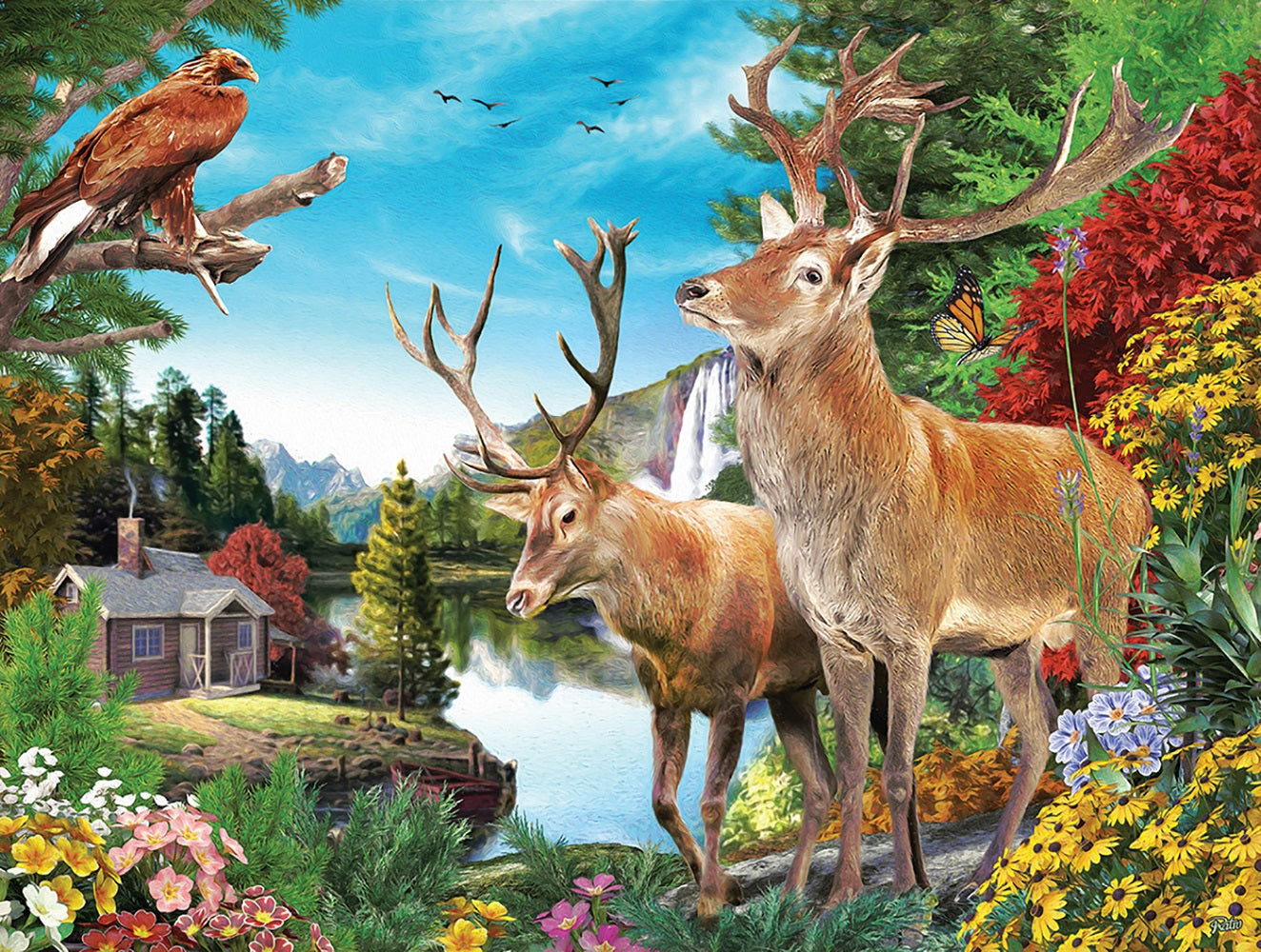 Summer Pond 500 pc  Jigsaw Puzzle 42313