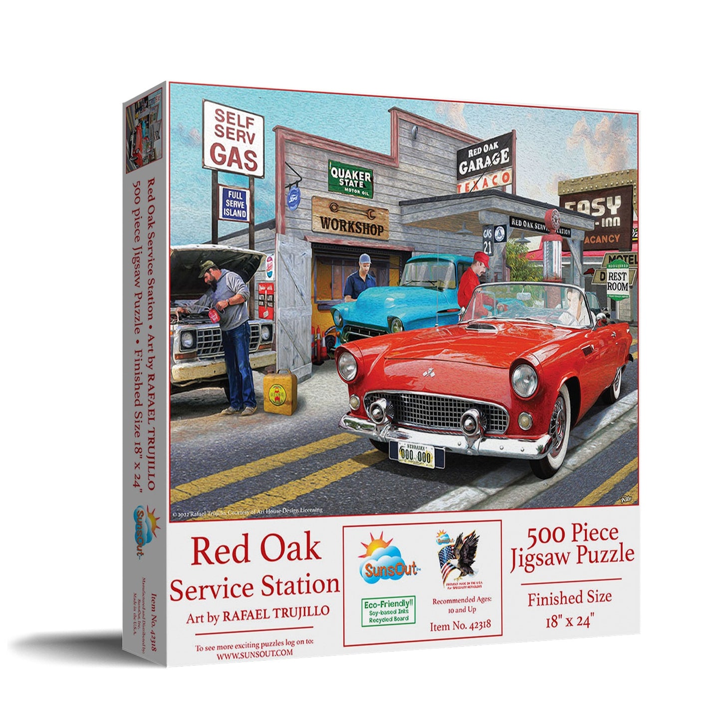 Red Oak Service Station 500 pc  Jigsaw Puzzle 42318