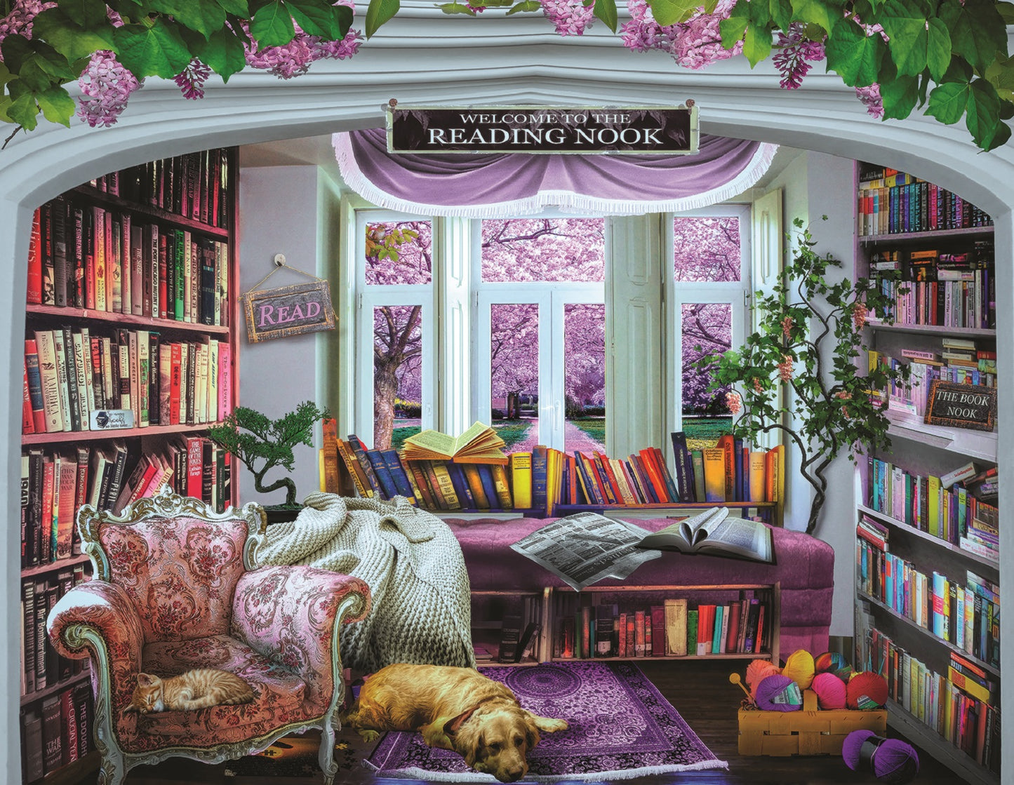 Reading Nook 500 pc Large Pieces Jigsaw Puzzle 30138