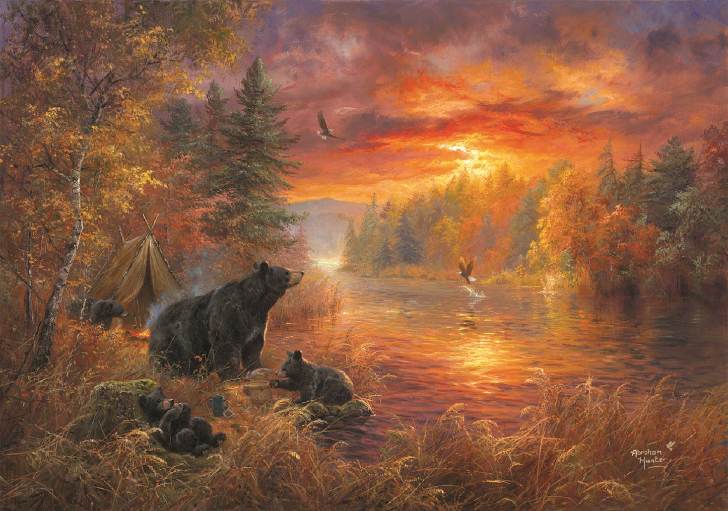 Fishing Camp 500 pc Large Pieces Jigsaw Puzzle 69809