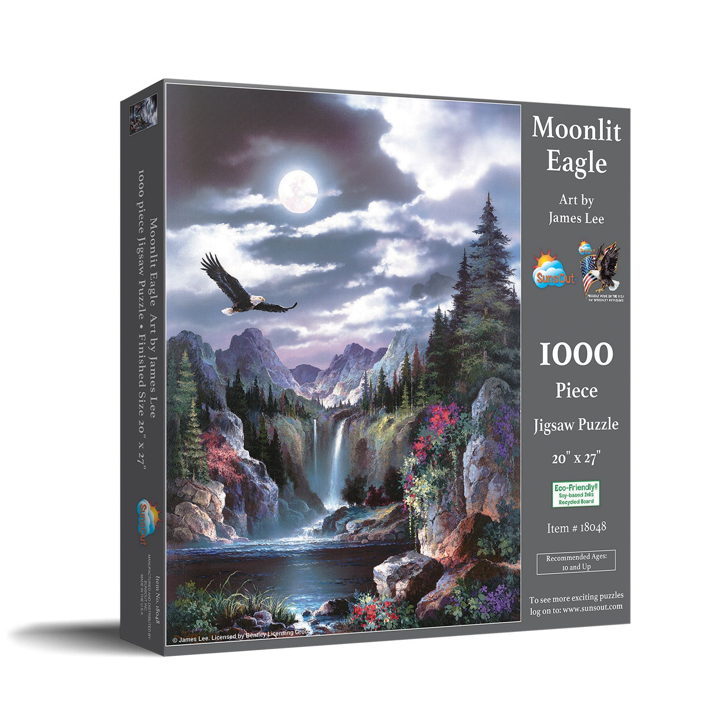 Moonlit Eagle 1000 pc  Jigsaw Puzzle 18048