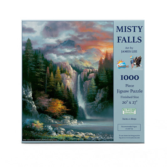 Misty Falls 1000 pc  Jigsaw Puzzle 18091