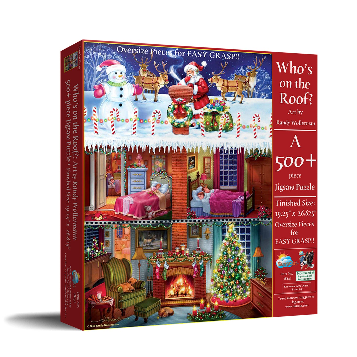 Who's on the roof 500 pc Large Pieces Jigsaw Puzzle 18141