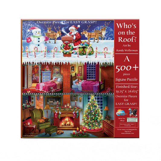 Who's on the roof 500 pc Large Pieces Jigsaw Puzzle 18141