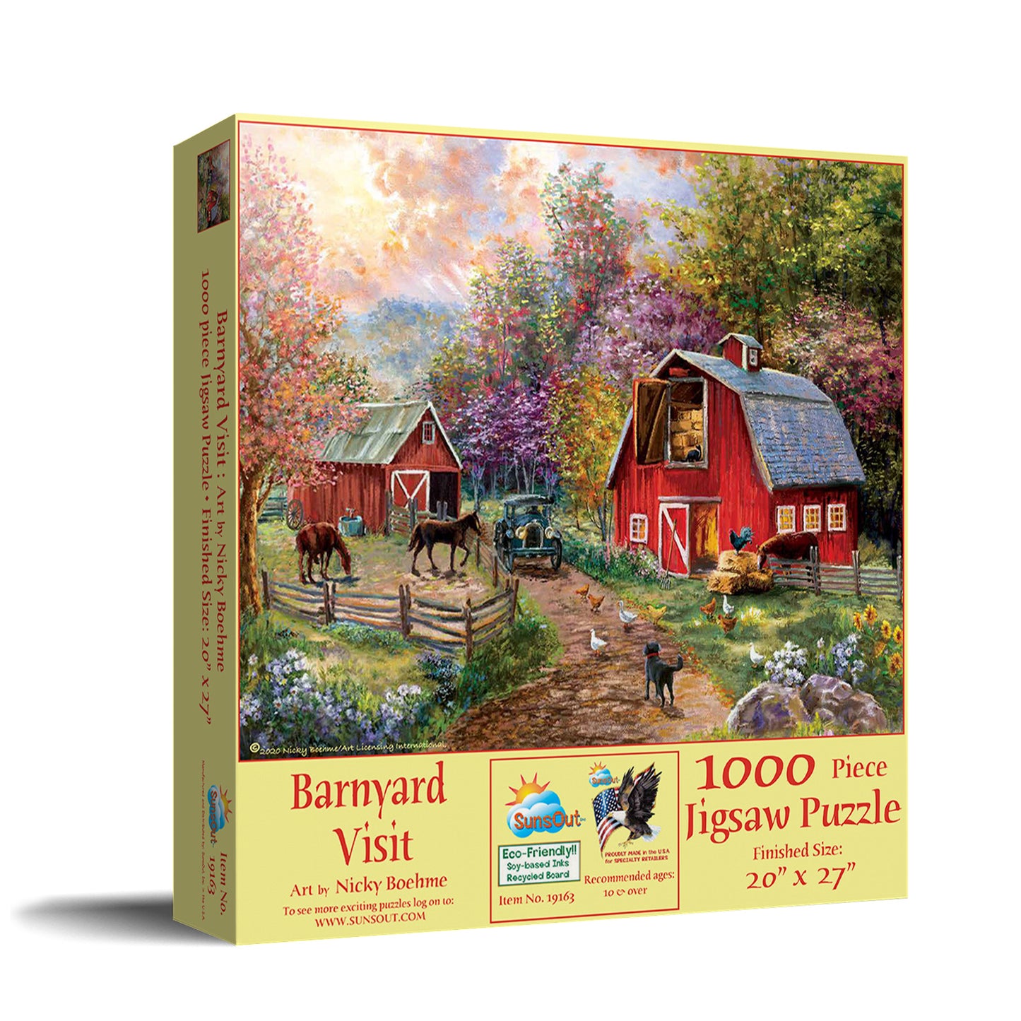 Barnyard Visit 1000 pc  Jigsaw Puzzle 19163