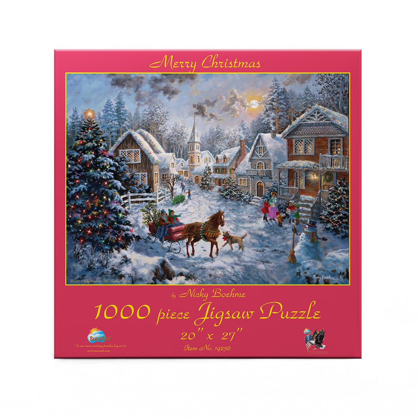 Merry Christmas 1000 pc  Jigsaw Puzzle 19236