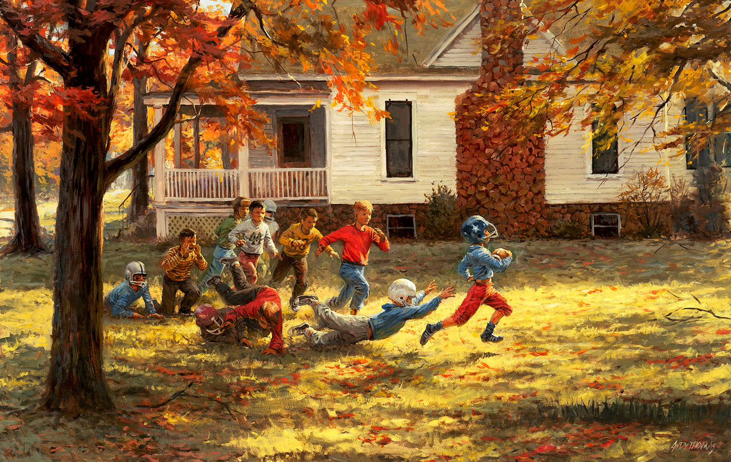 Fall Football 550 pc  Jigsaw Puzzle 19391