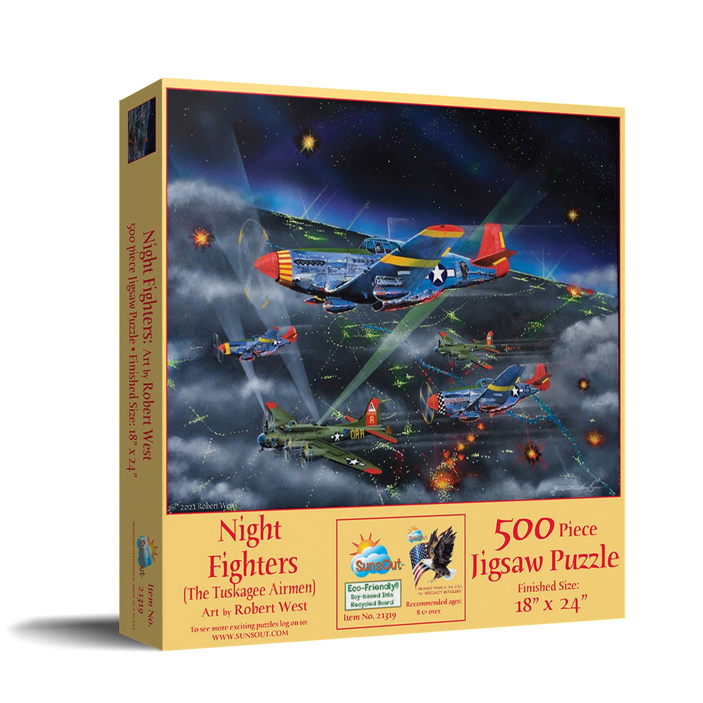 Night Fighters - The Tuskegee Airmen 500 pc  Jigsaw Puzzle 21319