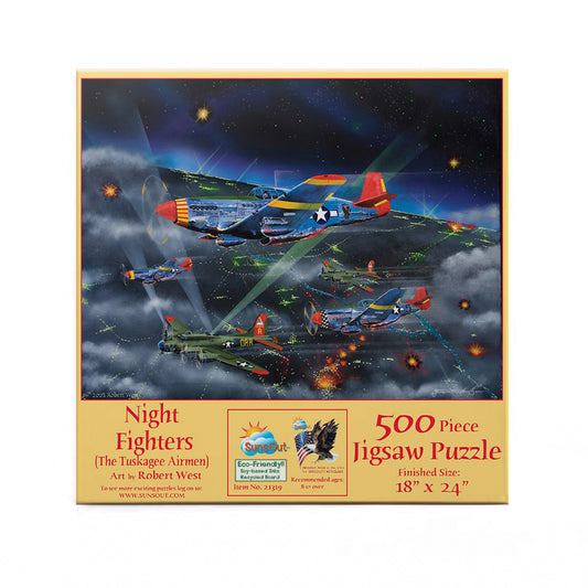 Night Fighters - The Tuskegee Airmen 500 pc  Jigsaw Puzzle 21319