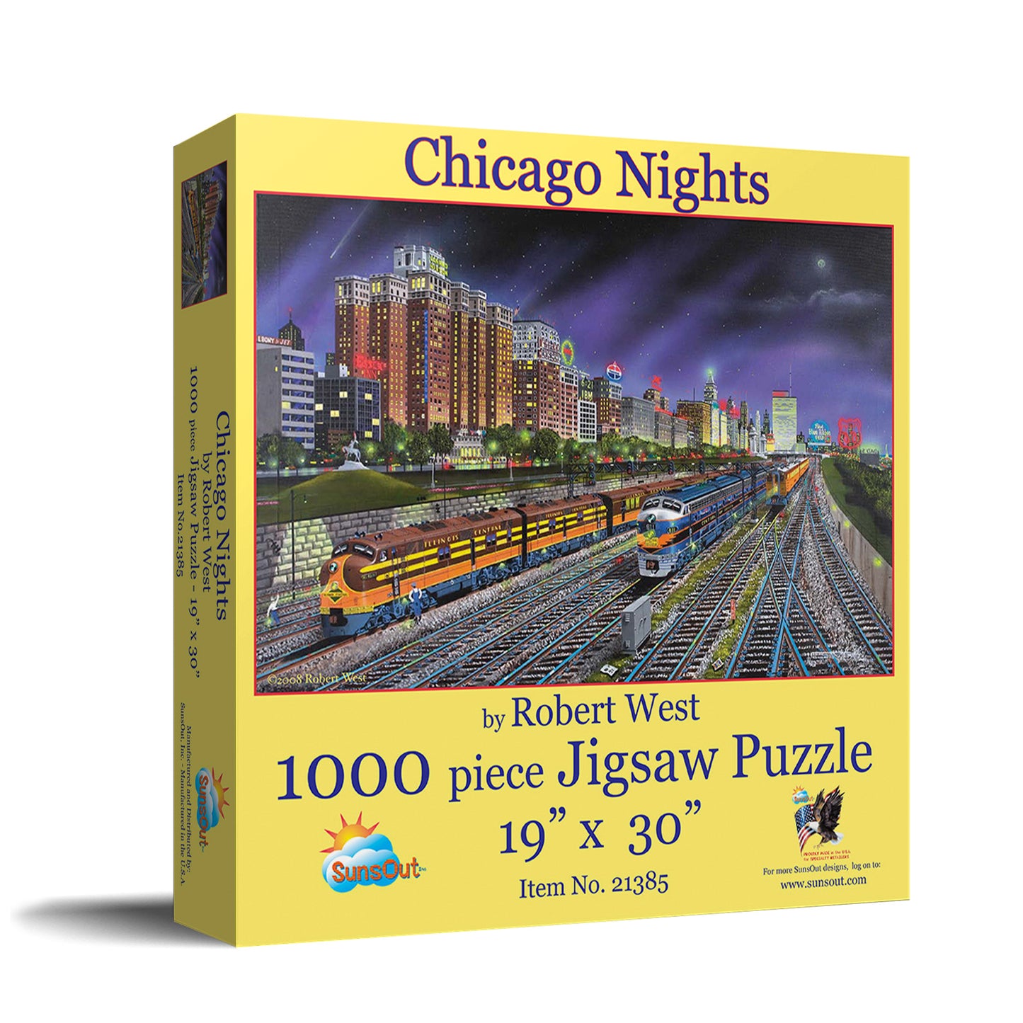 Chicago Nights 1000 pc  Jigsaw Puzzle 21385