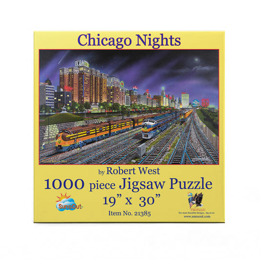 Chicago Nights 1000 pc  Jigsaw Puzzle 21385