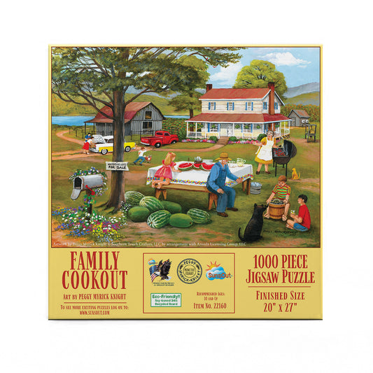 Family Cookout 1000 pc  Jigsaw Puzzle 22160