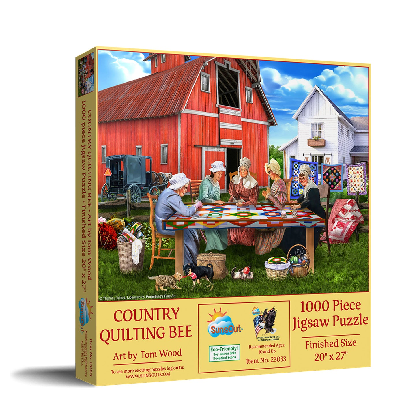 Country Quilting Bee 1000 pc  Jigsaw Puzzle 23033