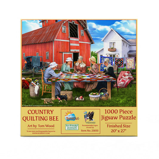 Country Quilting Bee 1000 pc  Jigsaw Puzzle 23033