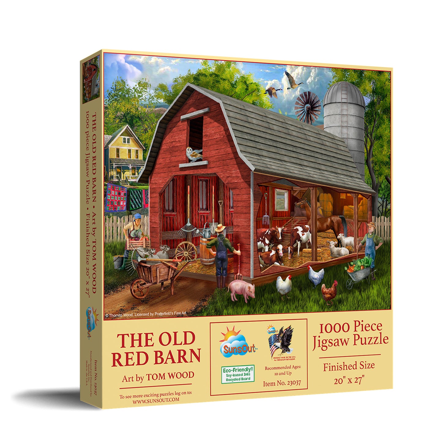The Old Red Barn 1000 pc  Jigsaw Puzzle 23037