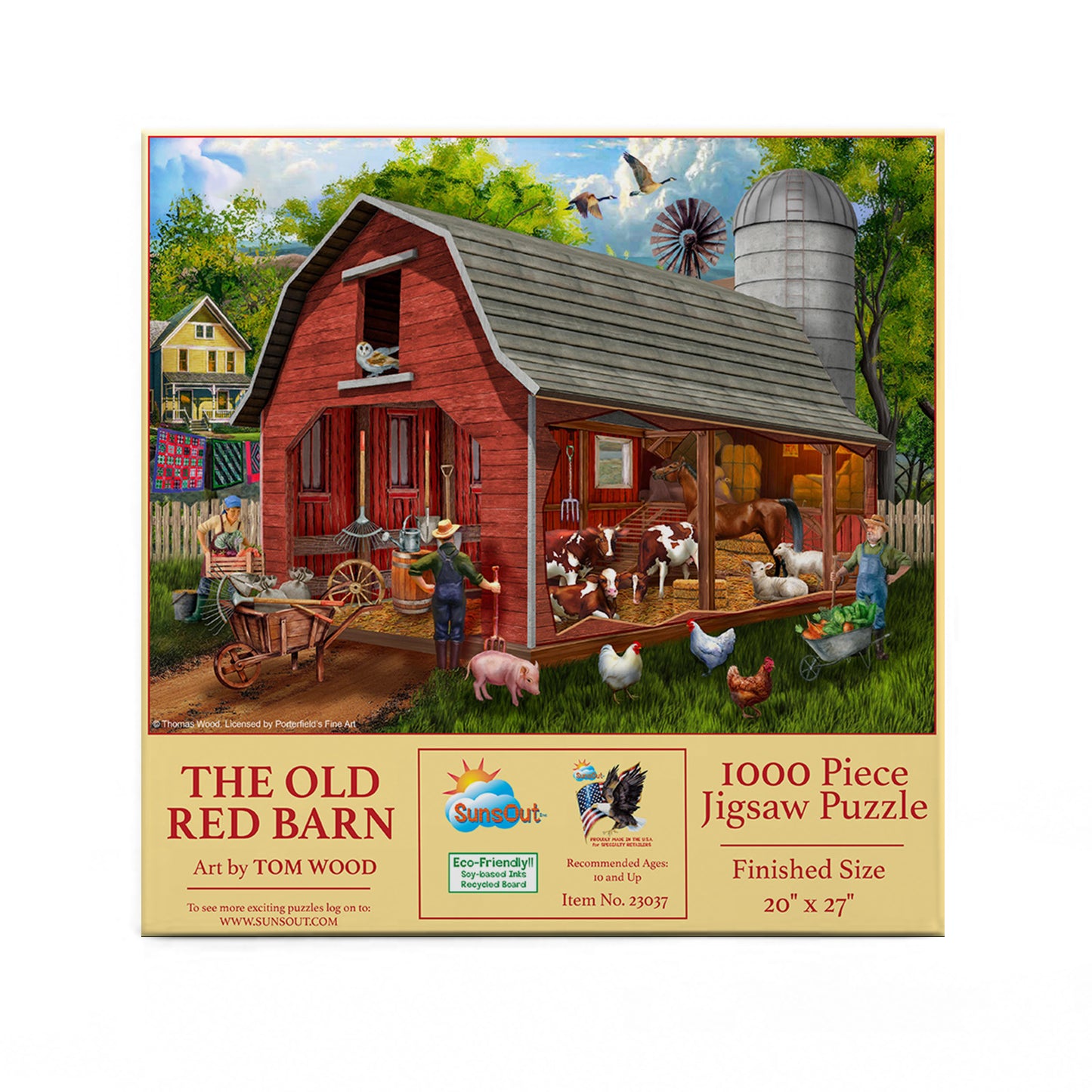 The Old Red Barn 1000 pc  Jigsaw Puzzle 23037