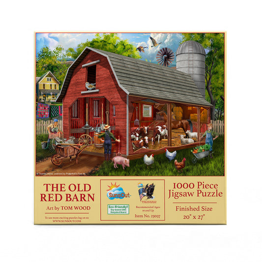 The Old Red Barn 1000 pc  Jigsaw Puzzle 23037