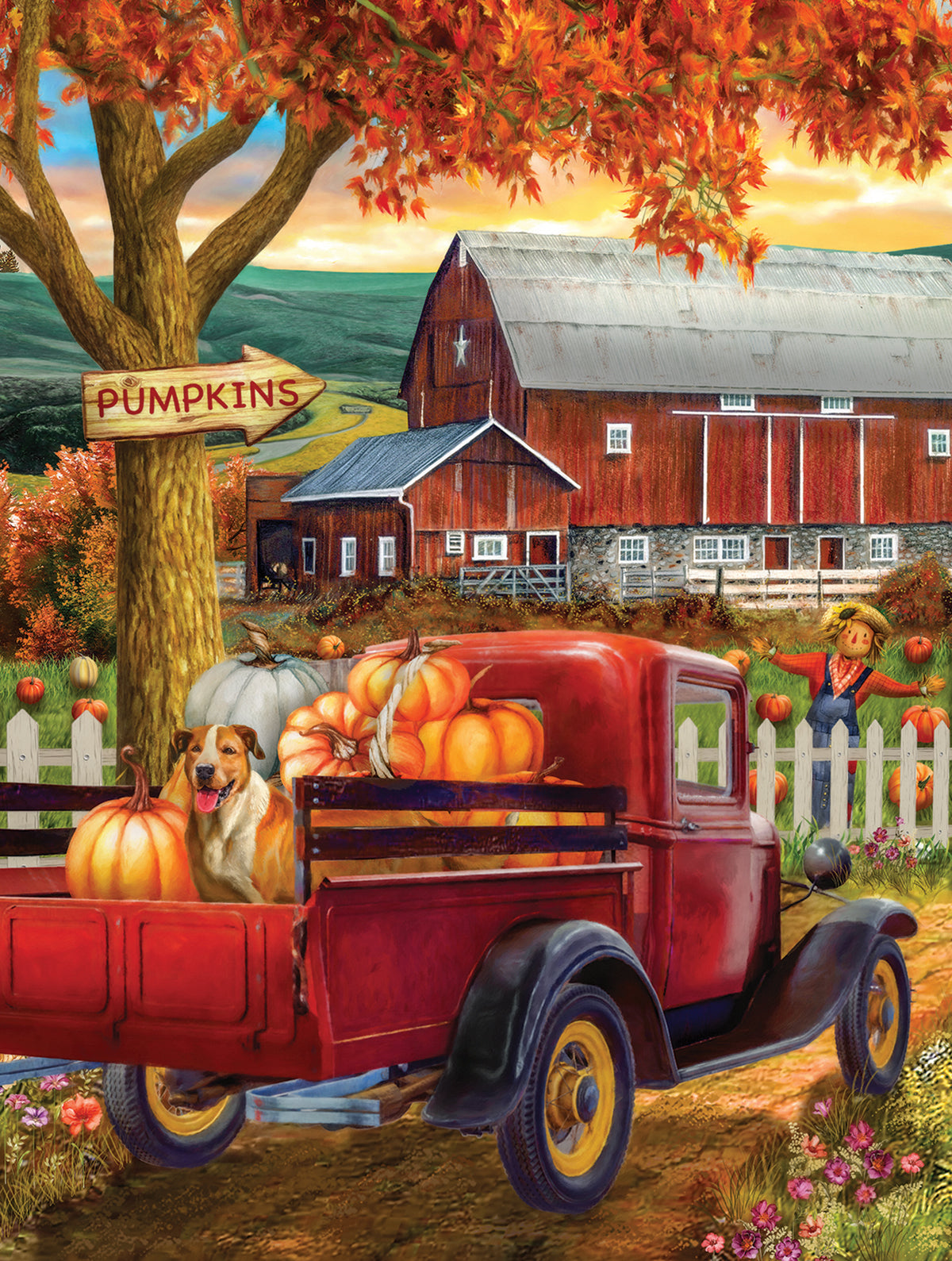 Pumpkin Season 500 pc  Jigsaw Puzzle 23042