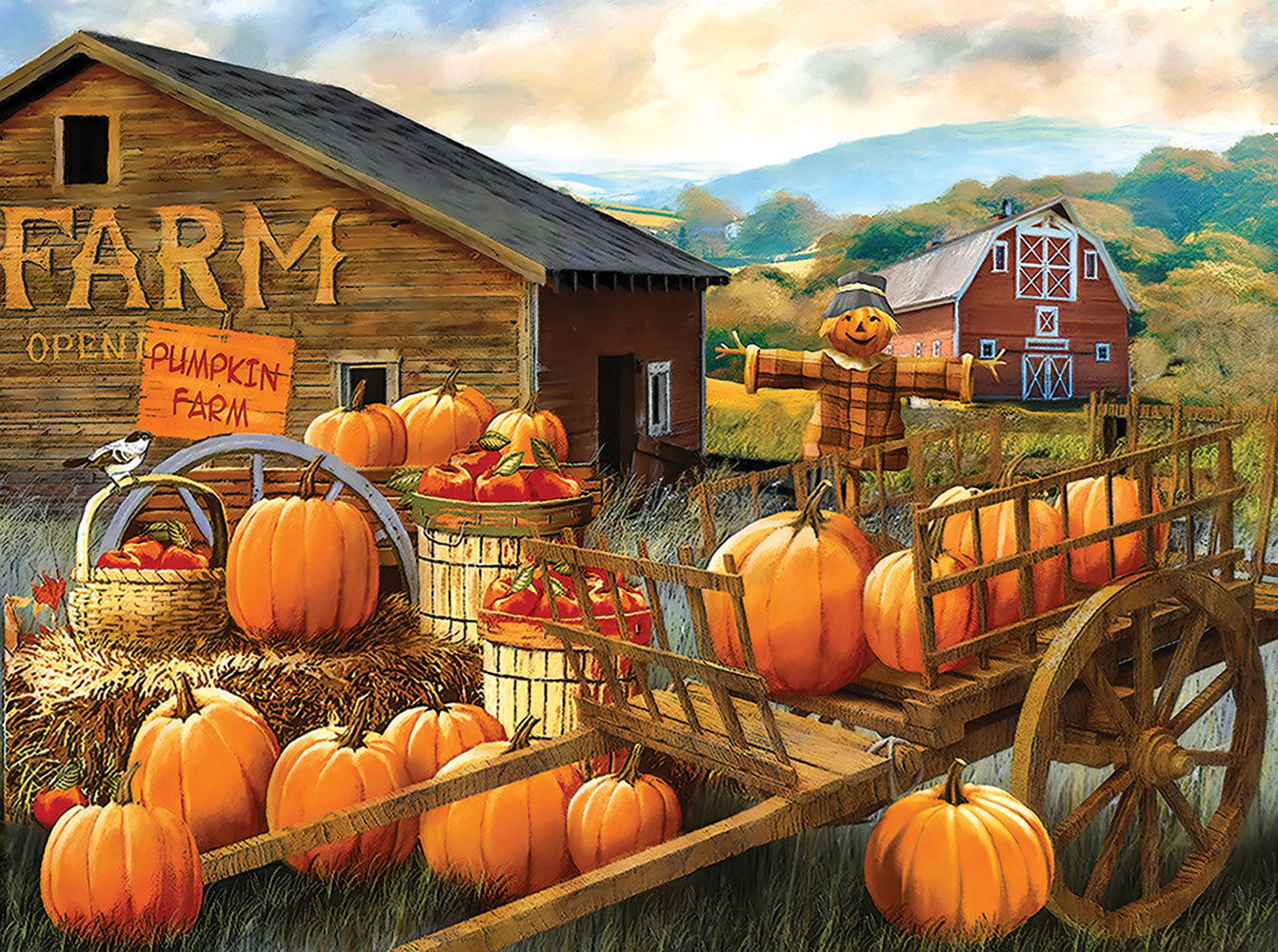 Pumpkin Farm 1000 pc  Jigsaw Puzzle 23044