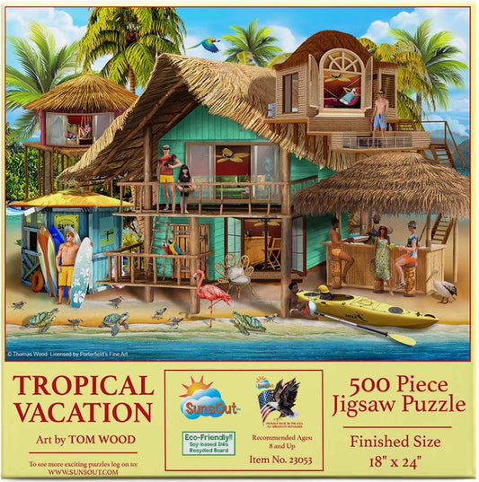 Tropical Vacation 500 pc  Jigsaw Puzzle 23053