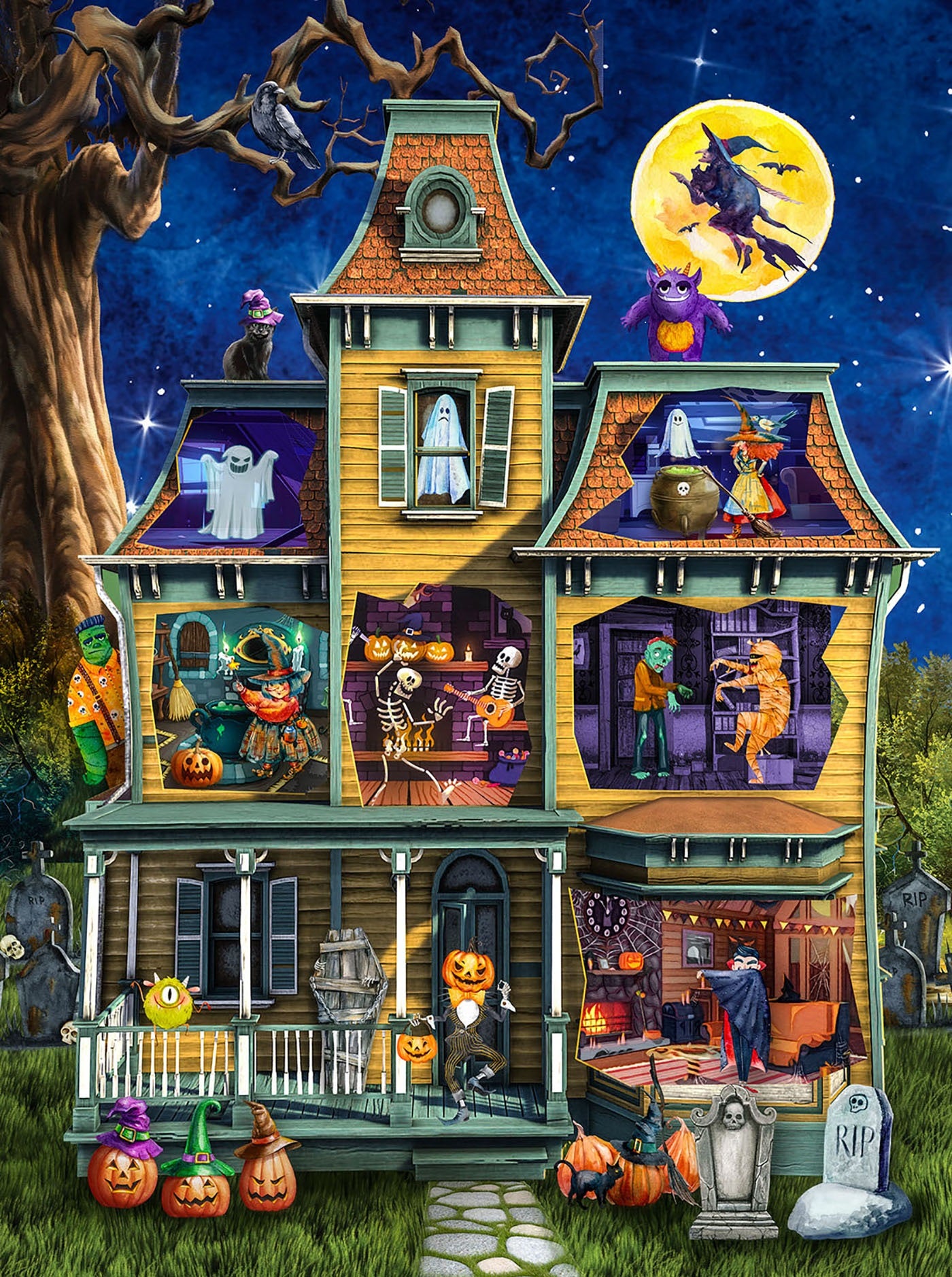 Halloween Party 500 pc  Jigsaw Puzzle 23073