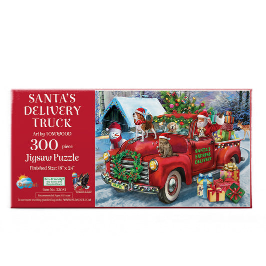 Santa's Delivery Truck 300 pc  Jigsaw Puzzle 23081