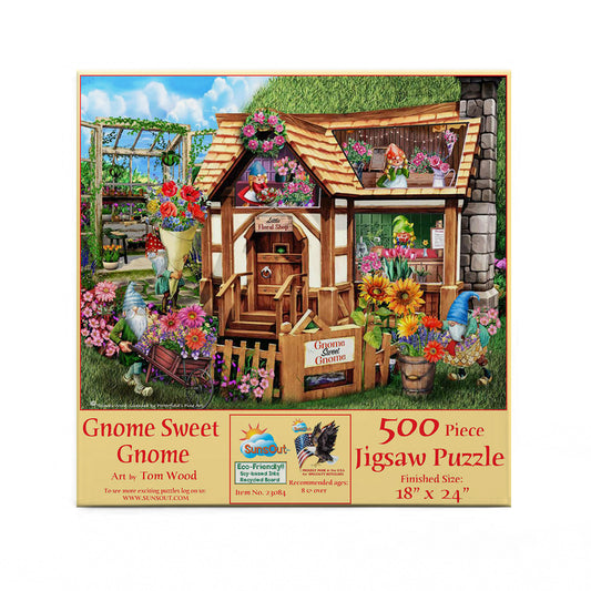 Gnome Sweet Gnome 500 pc  Jigsaw Puzzle 23084