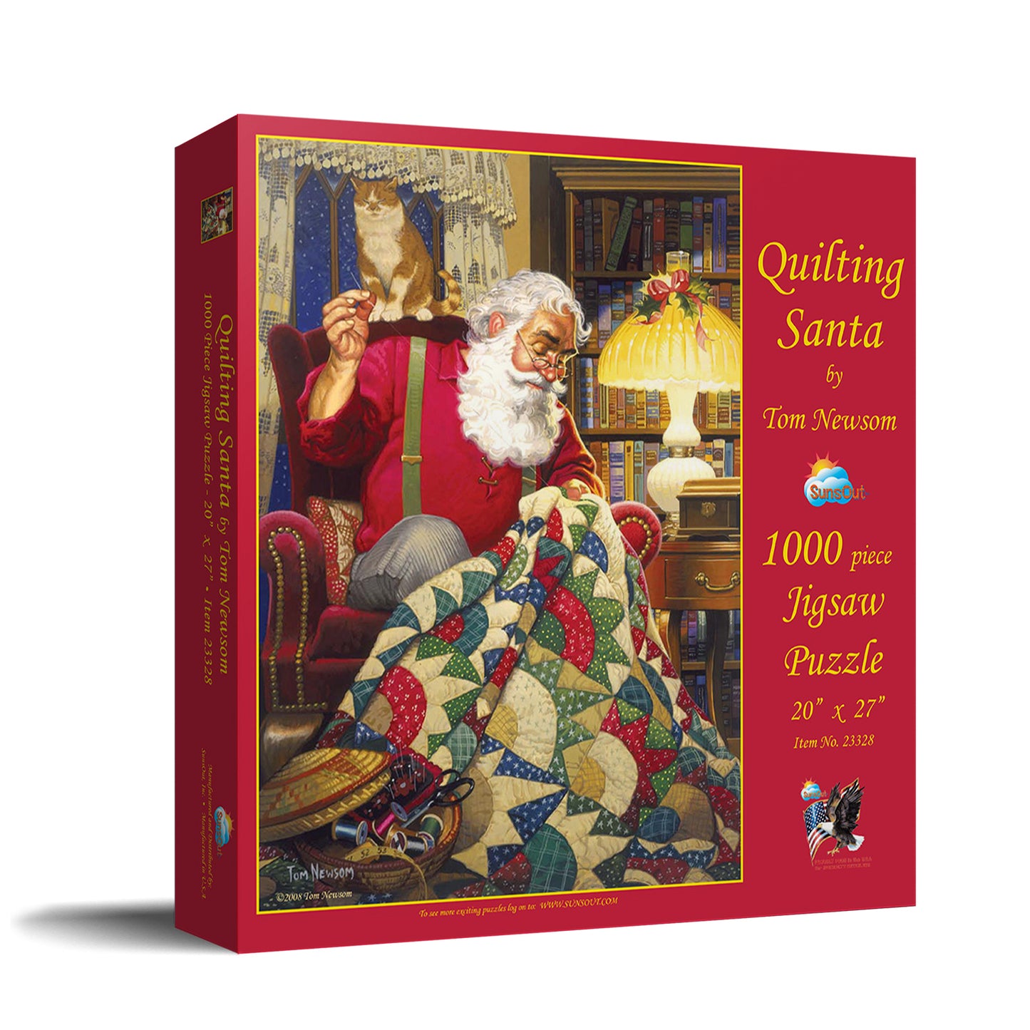 Quilting Santa 1000 pc  Jigsaw Puzzle 23328