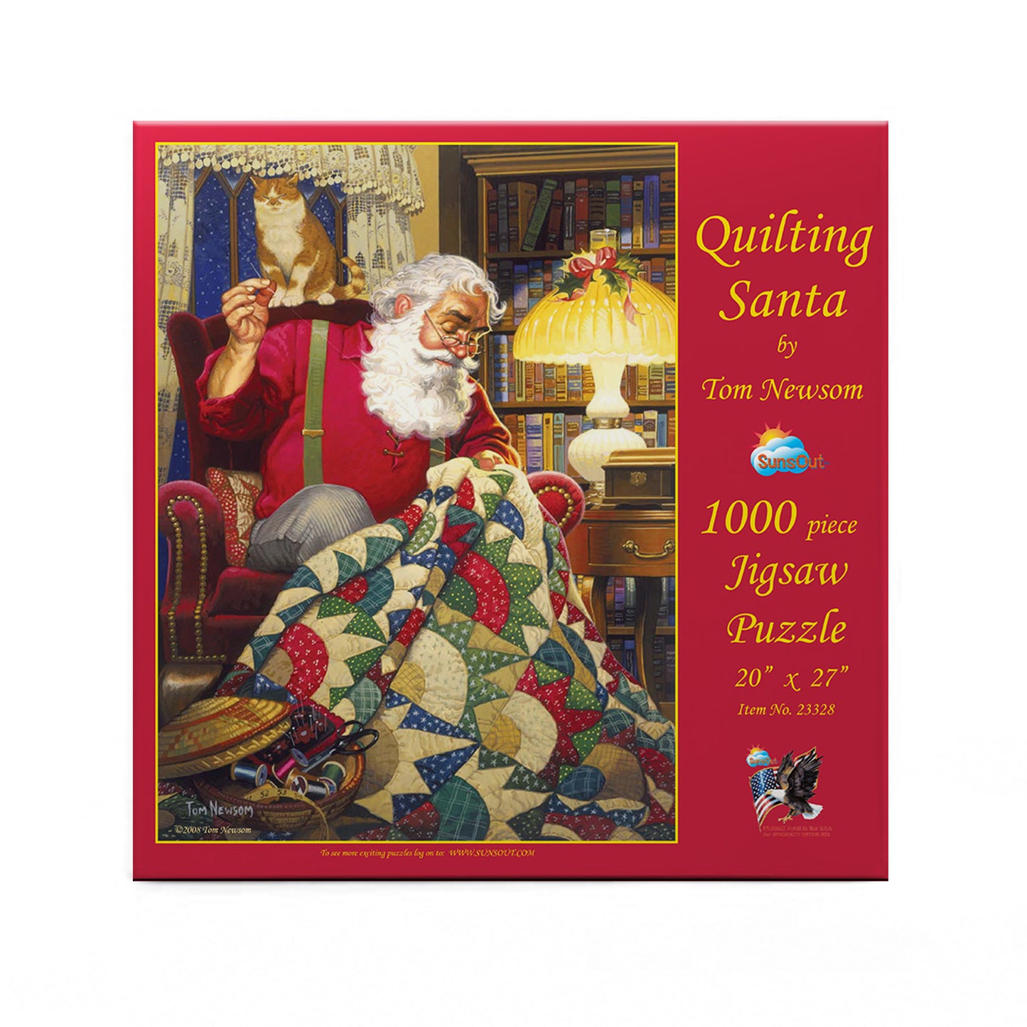 Quilting Santa 1000 pc  Jigsaw Puzzle 23328