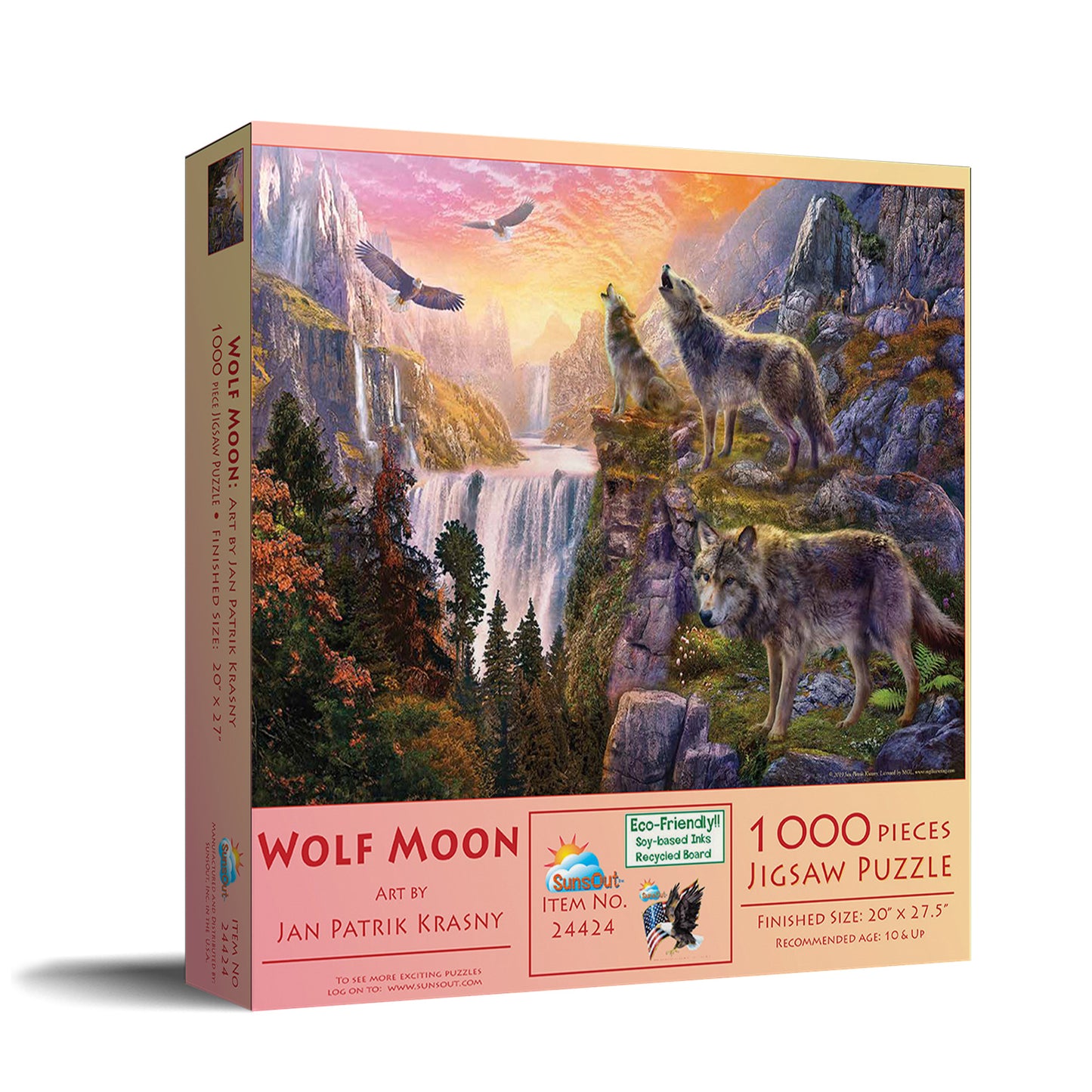 Wolf Sun/Wolf Moon 1000 pc  Jigsaw Puzzle 24424