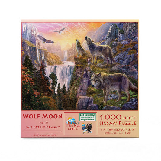 Wolf Sun/Wolf Moon 1000 pc  Jigsaw Puzzle 24424
