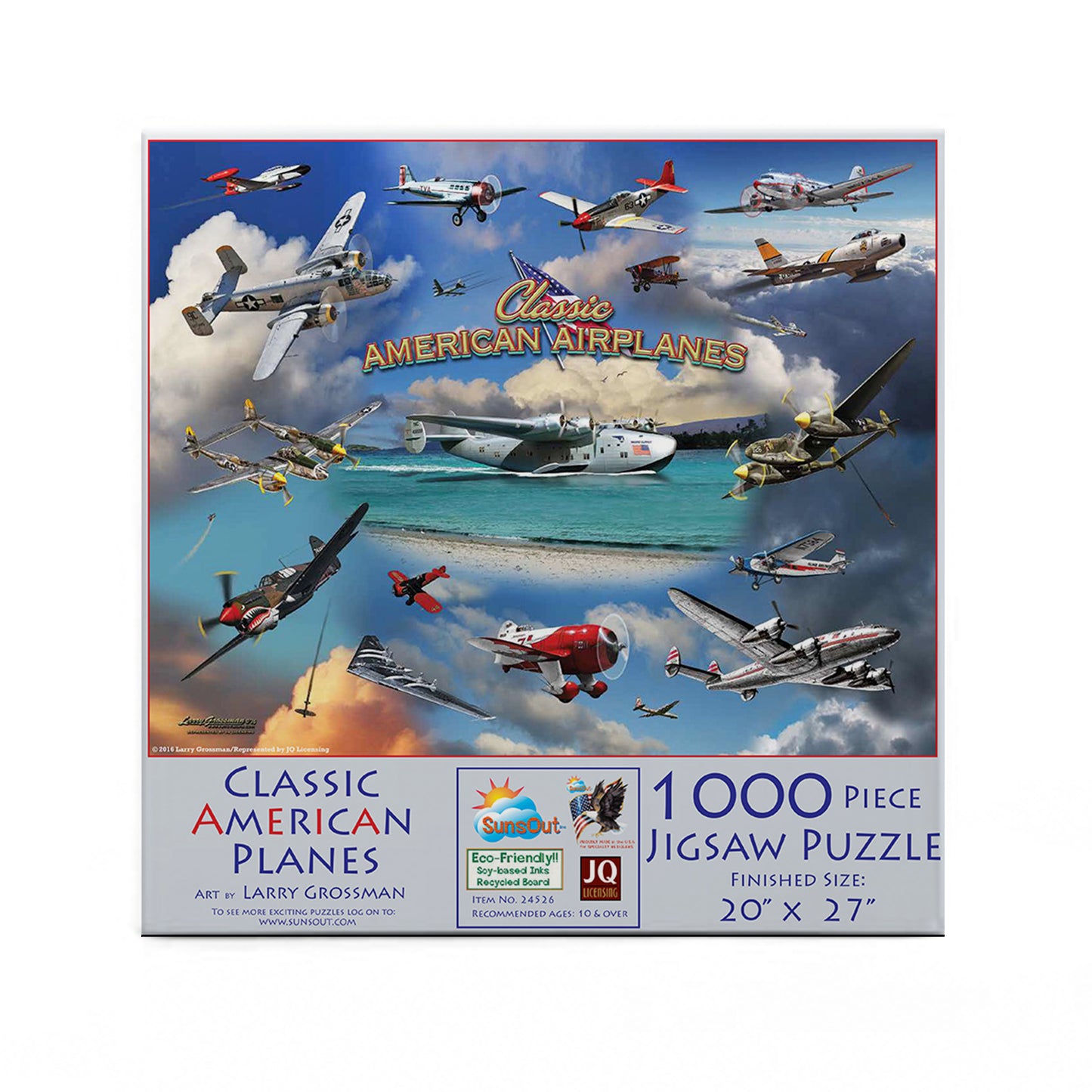 Classic American Planes 1000 pc  Jigsaw Puzzle 24526