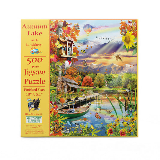Autumn Lake 500 pc  Jigsaw Puzzle 25038