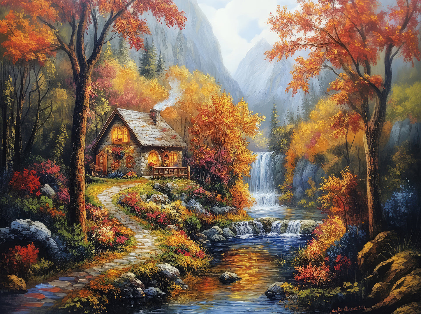Fall Landscape 1000 pc  Jigsaw Puzzle 27051
