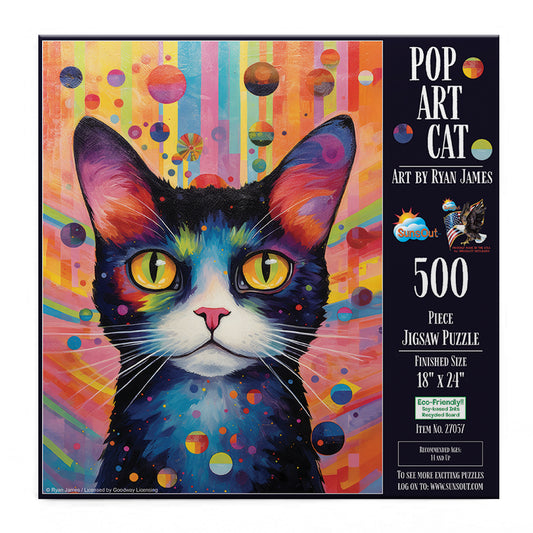 Pop Art Cat 500 pc  Jigsaw Puzzle 27057